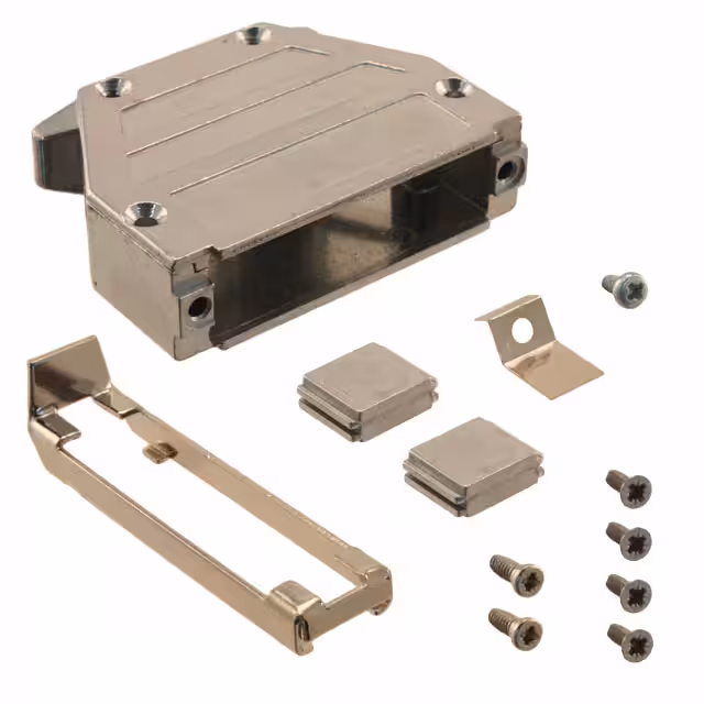 165X11679X Conec  Capots de connecteurs D-Sub en forme de D